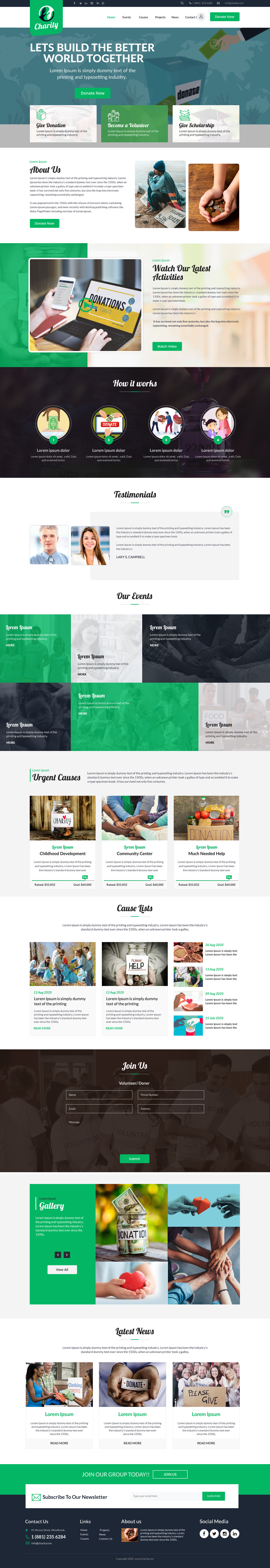 Social Services WordPress Theme