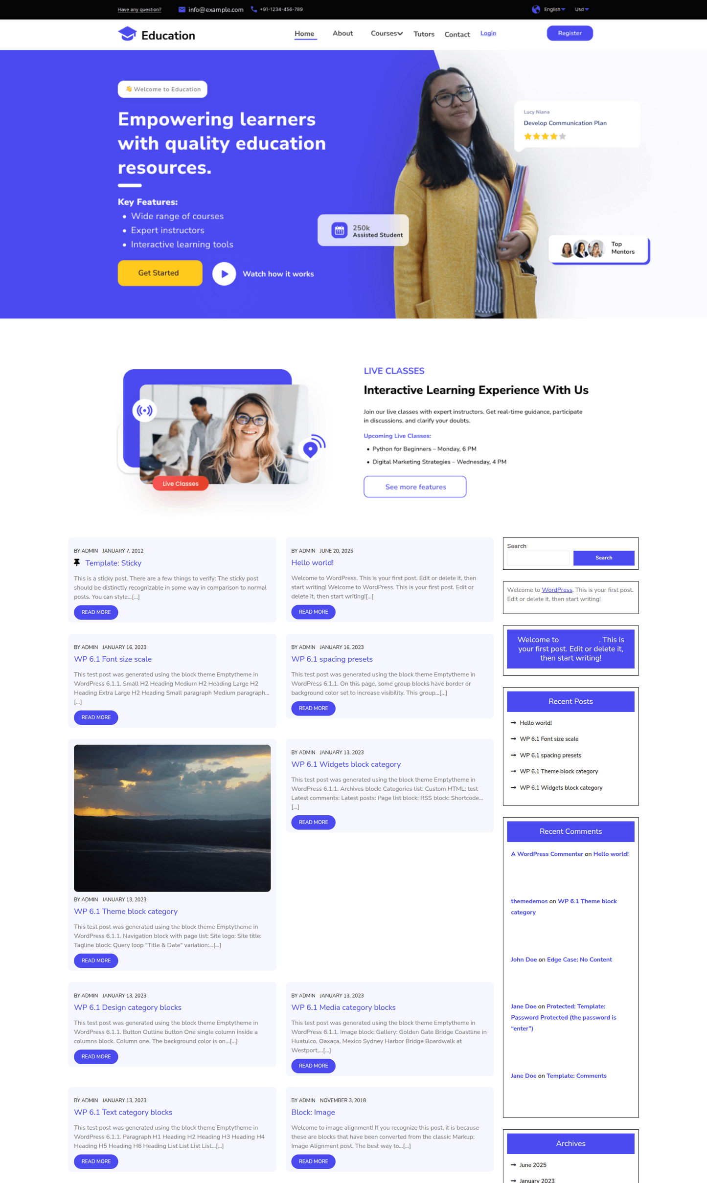 Academic Education Lite