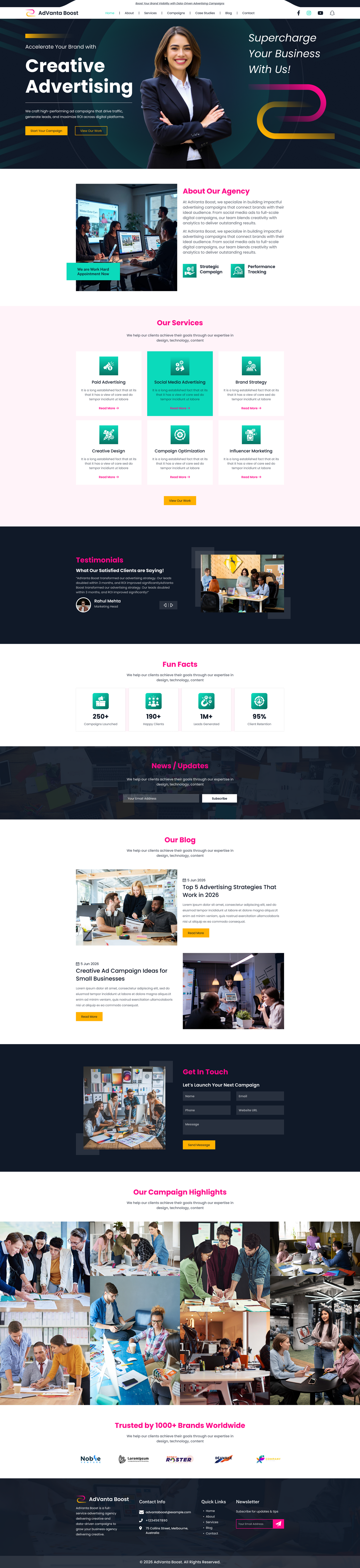 Advertising Agency WordPress Theme
