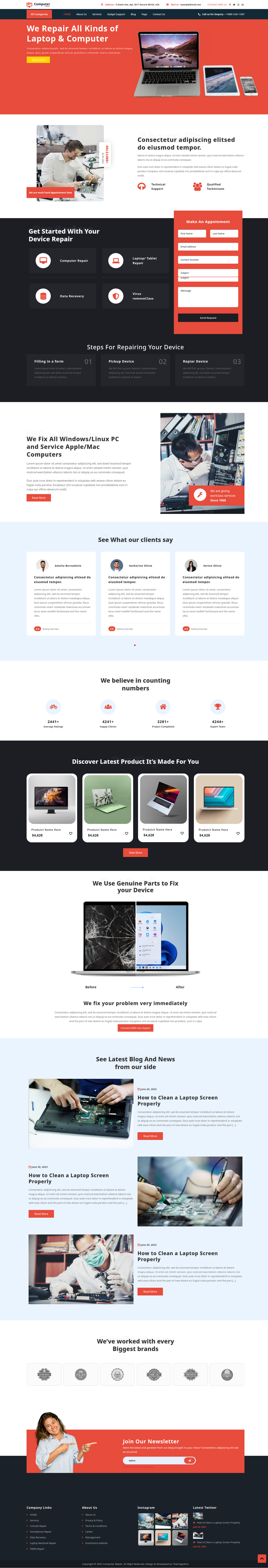 Premium Computer Store WordPress Theme