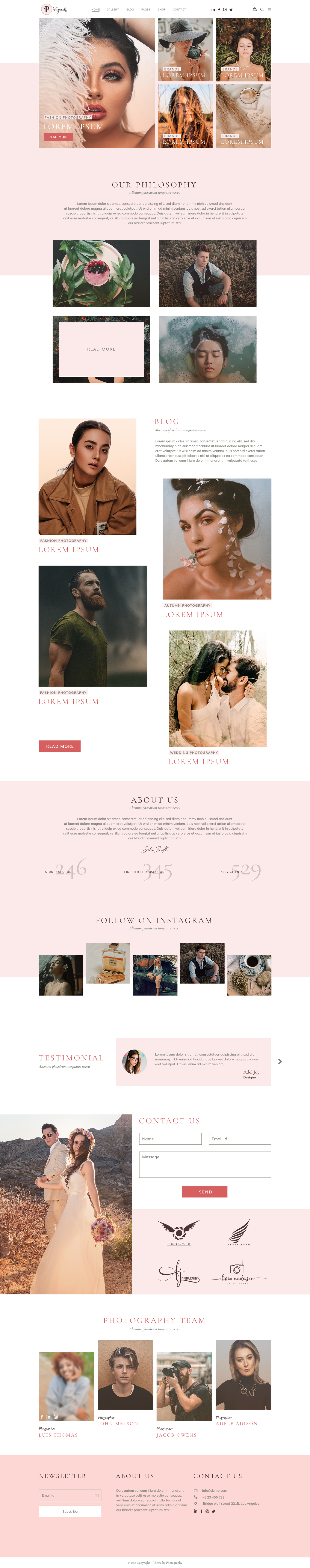 Fashion Photography WordPress Theme