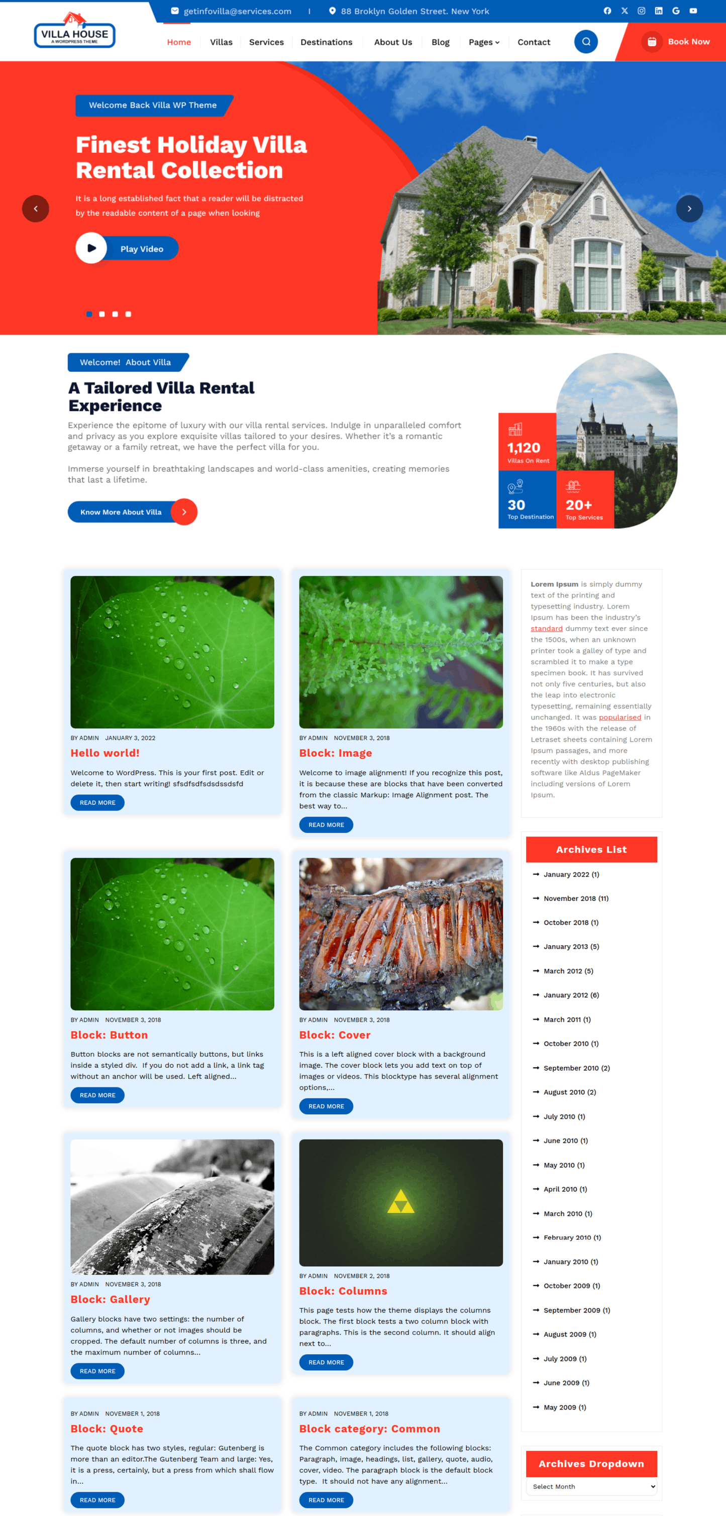 Free Estate WordPress Theme