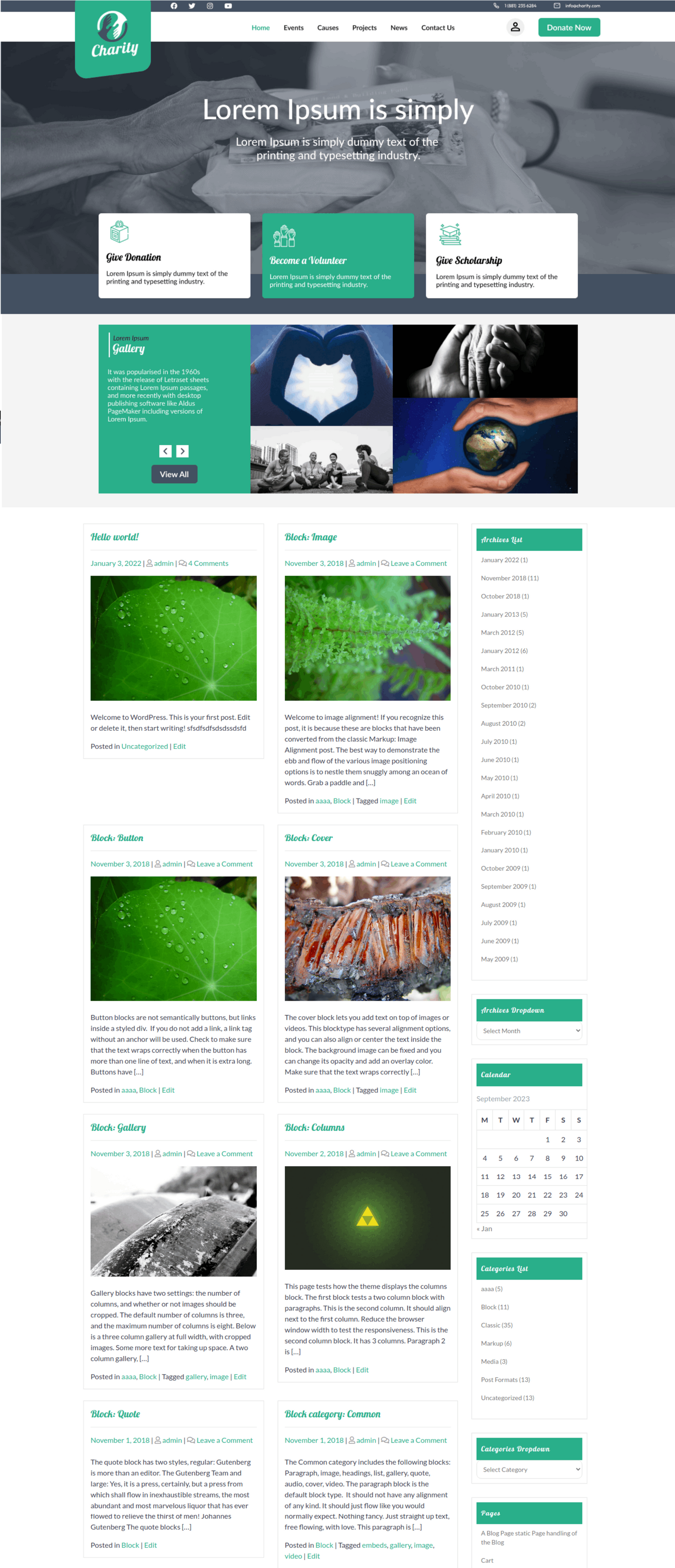 Free Foundation WordPress Theme
