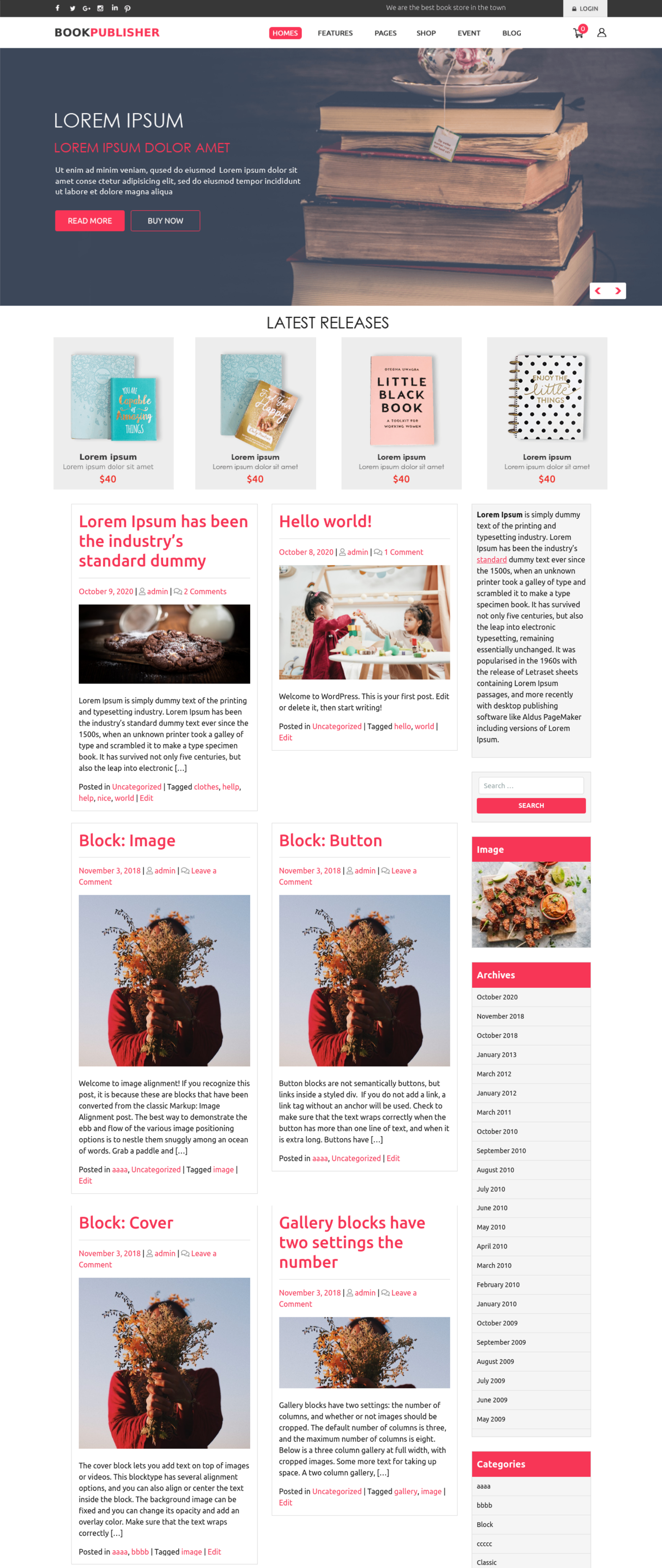 Free Publisher WordPress Theme