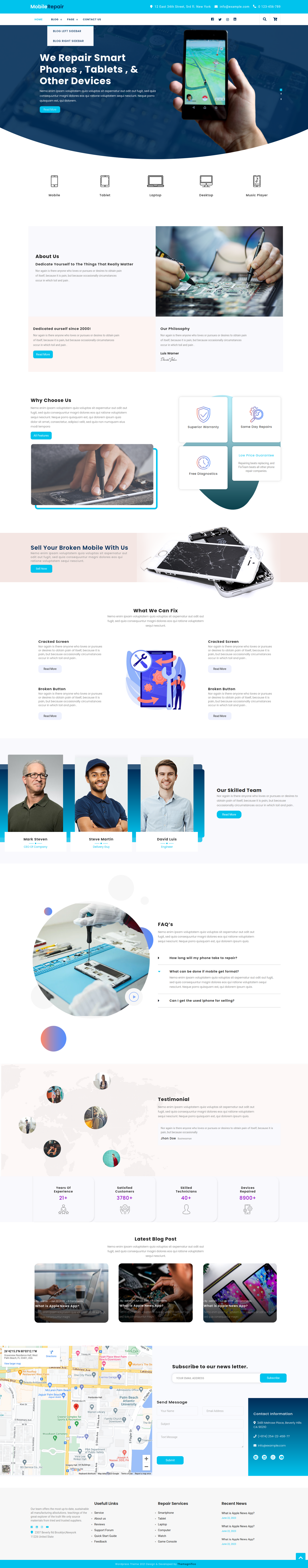 Mobile Repair WordPress Theme