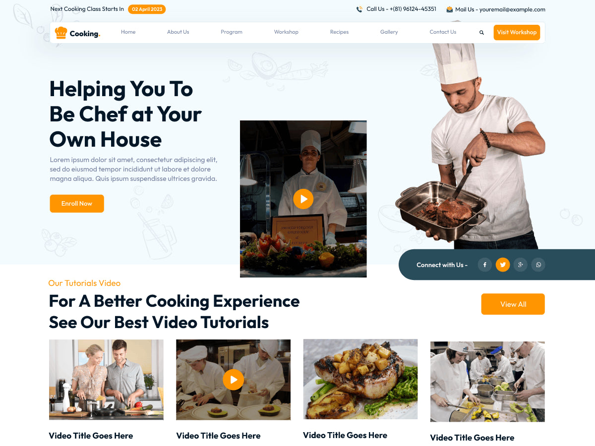 Cooking WordPress Theme