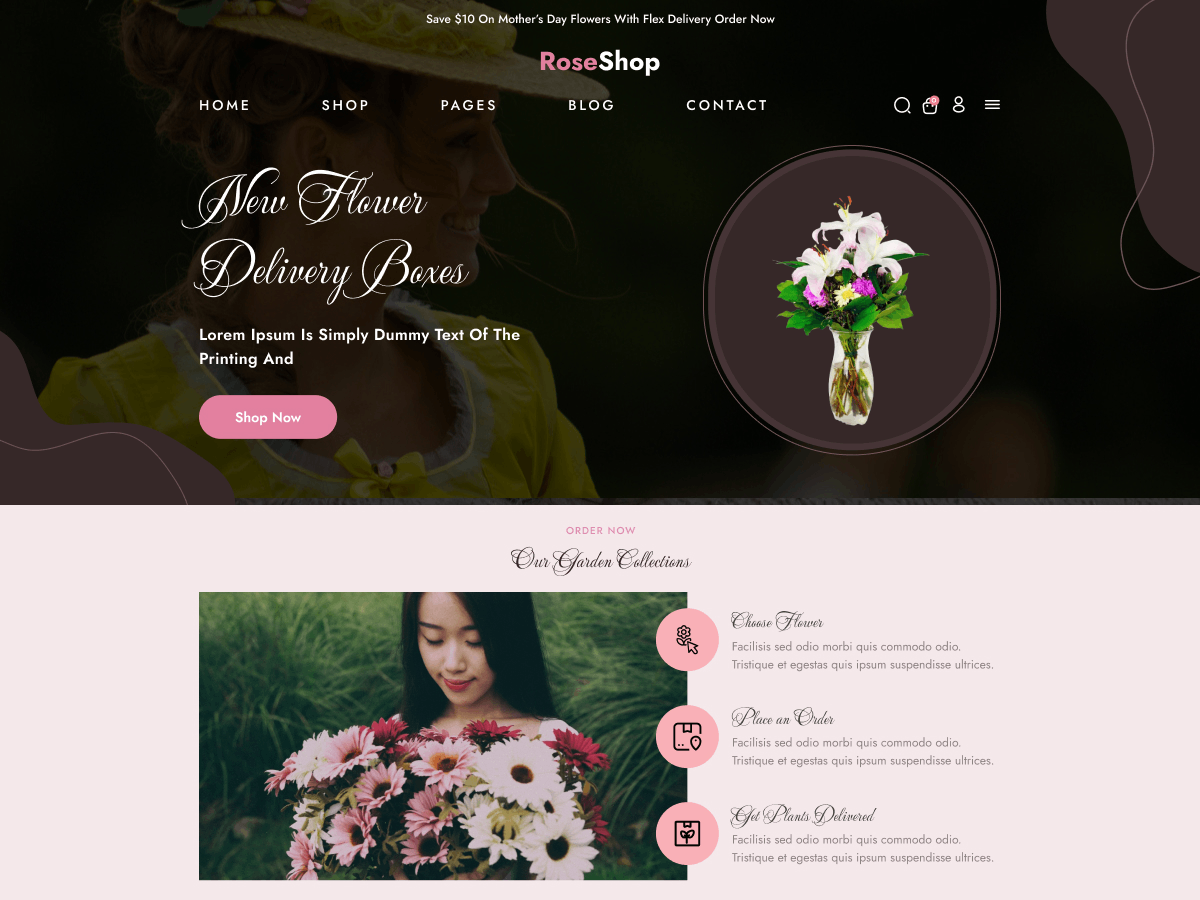 Flower Shop WordPress Theme