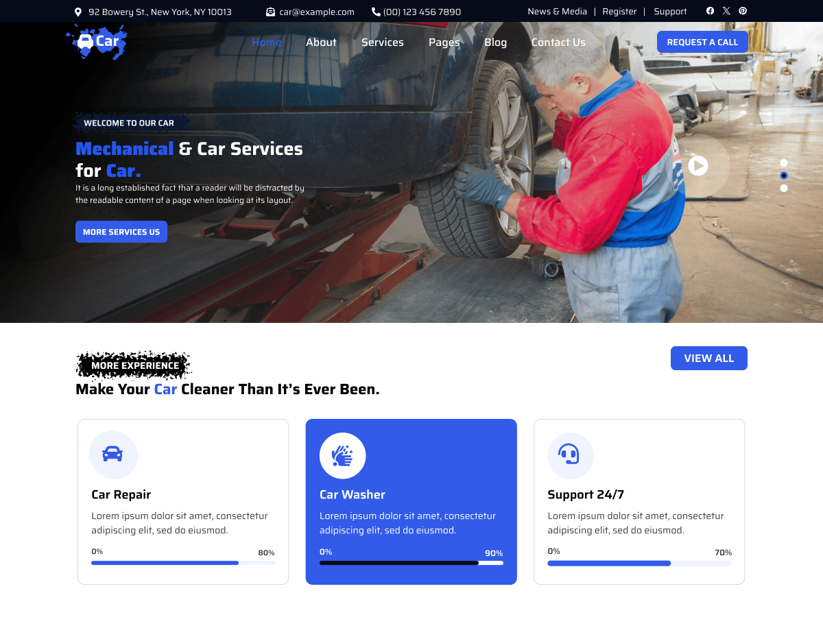 Auto Detailing WordPress Theme