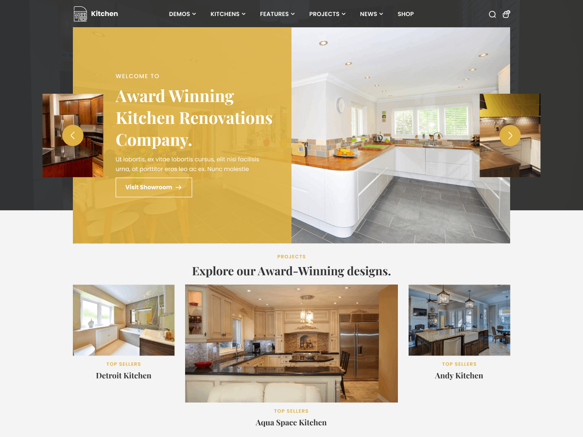 Kitchen Interior WordPress Theme