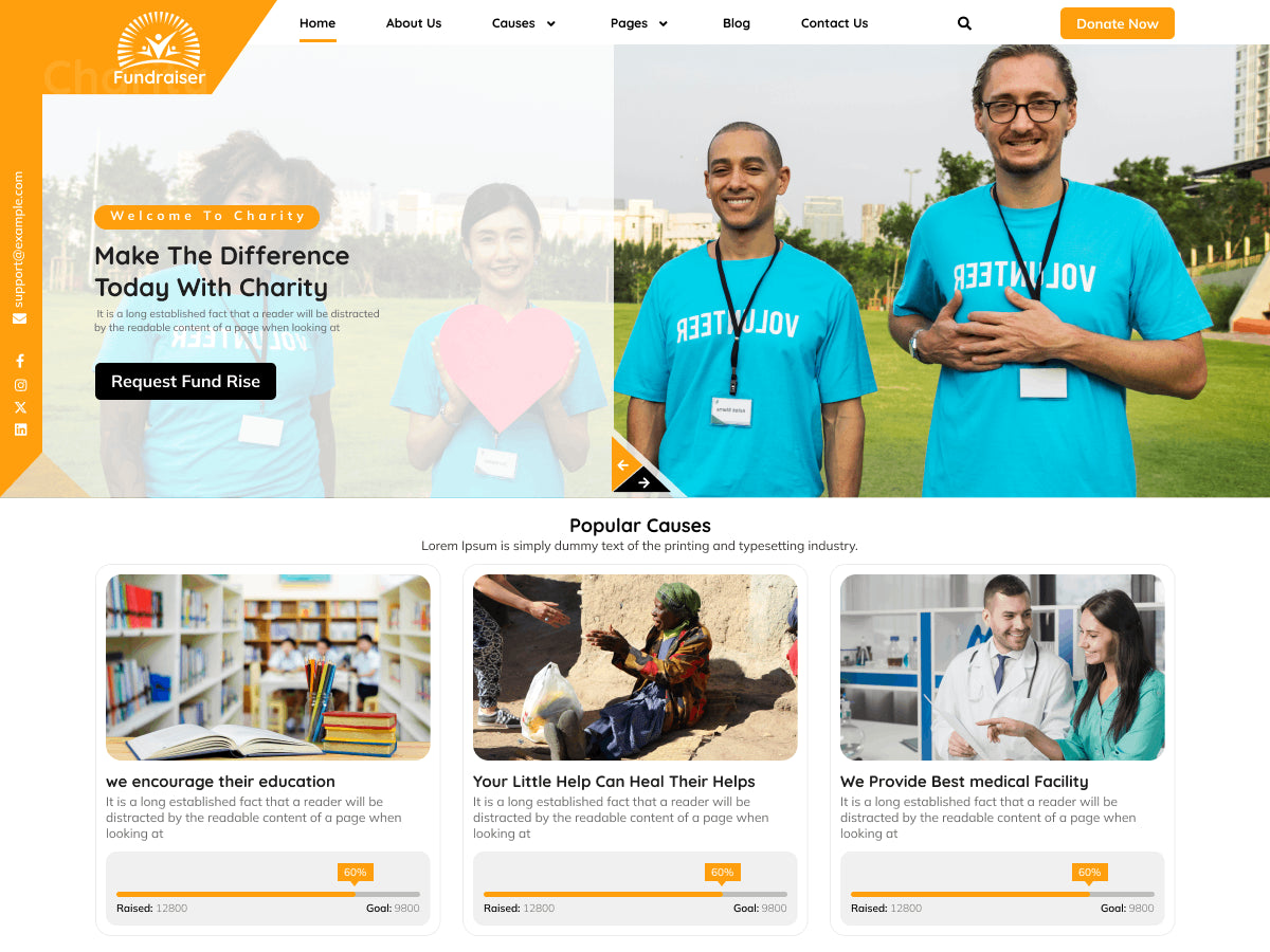 NGO Fundraiser WordPress Theme