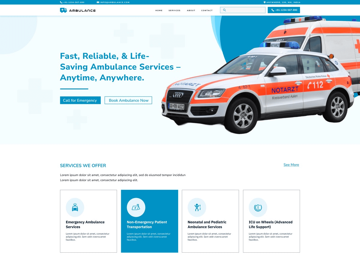 Paramedics WordPress Theme