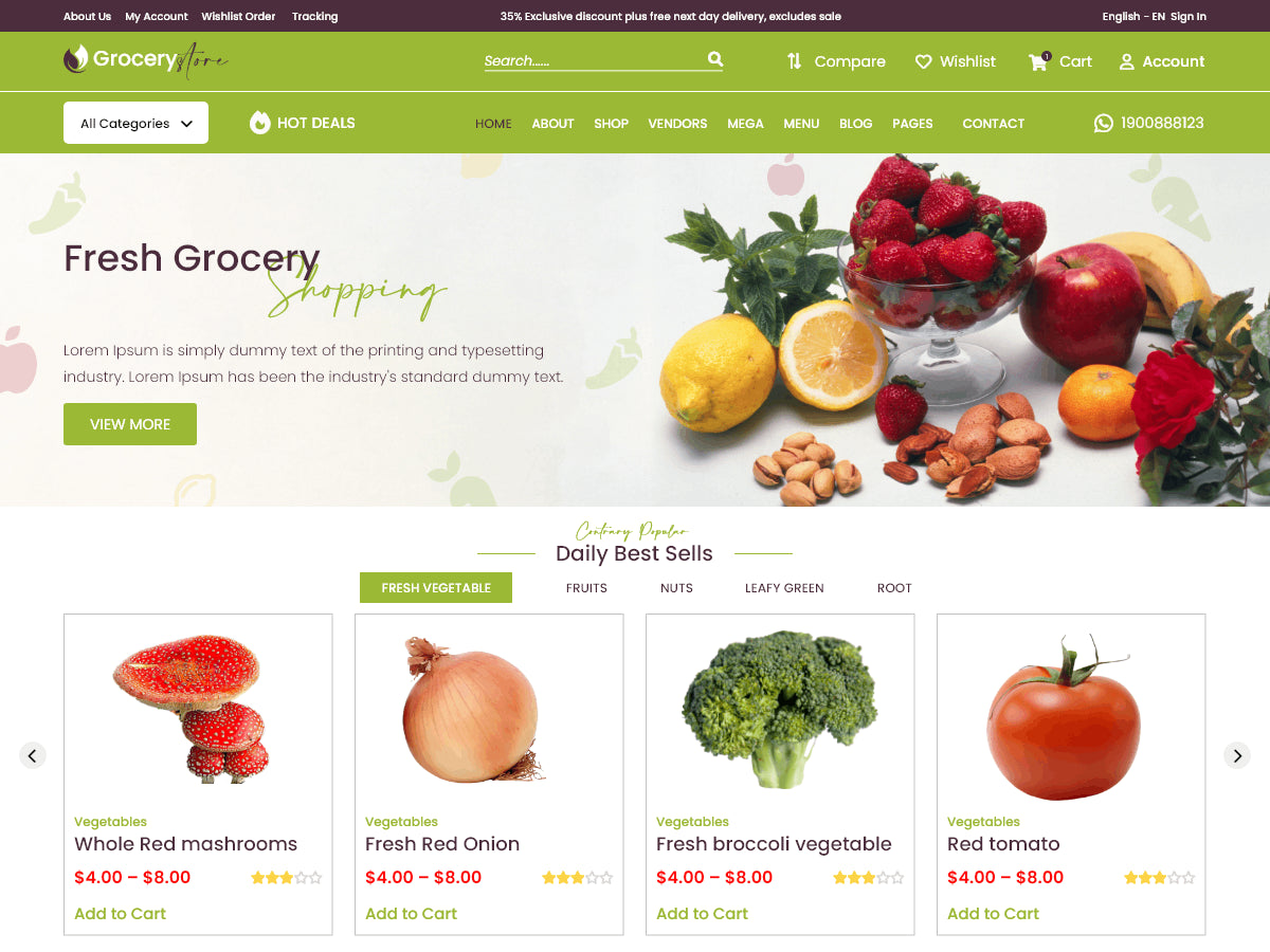 Supermarket WordPress Theme