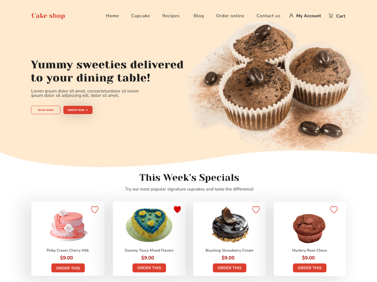 Cake Shop WordPress Theme