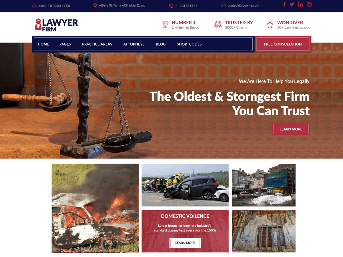 Lawyer WordPress Theme