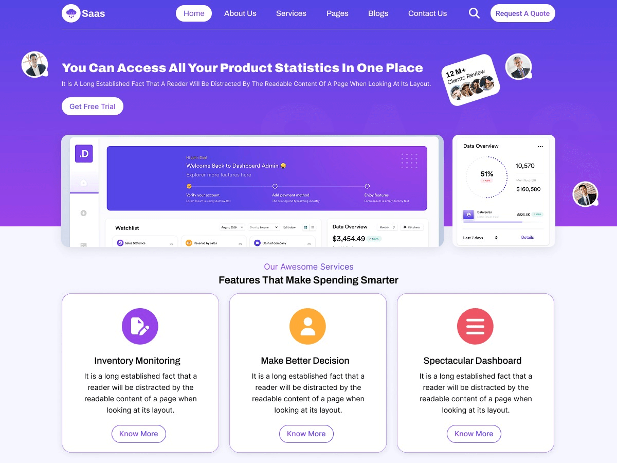 SAAS WordPress Theme