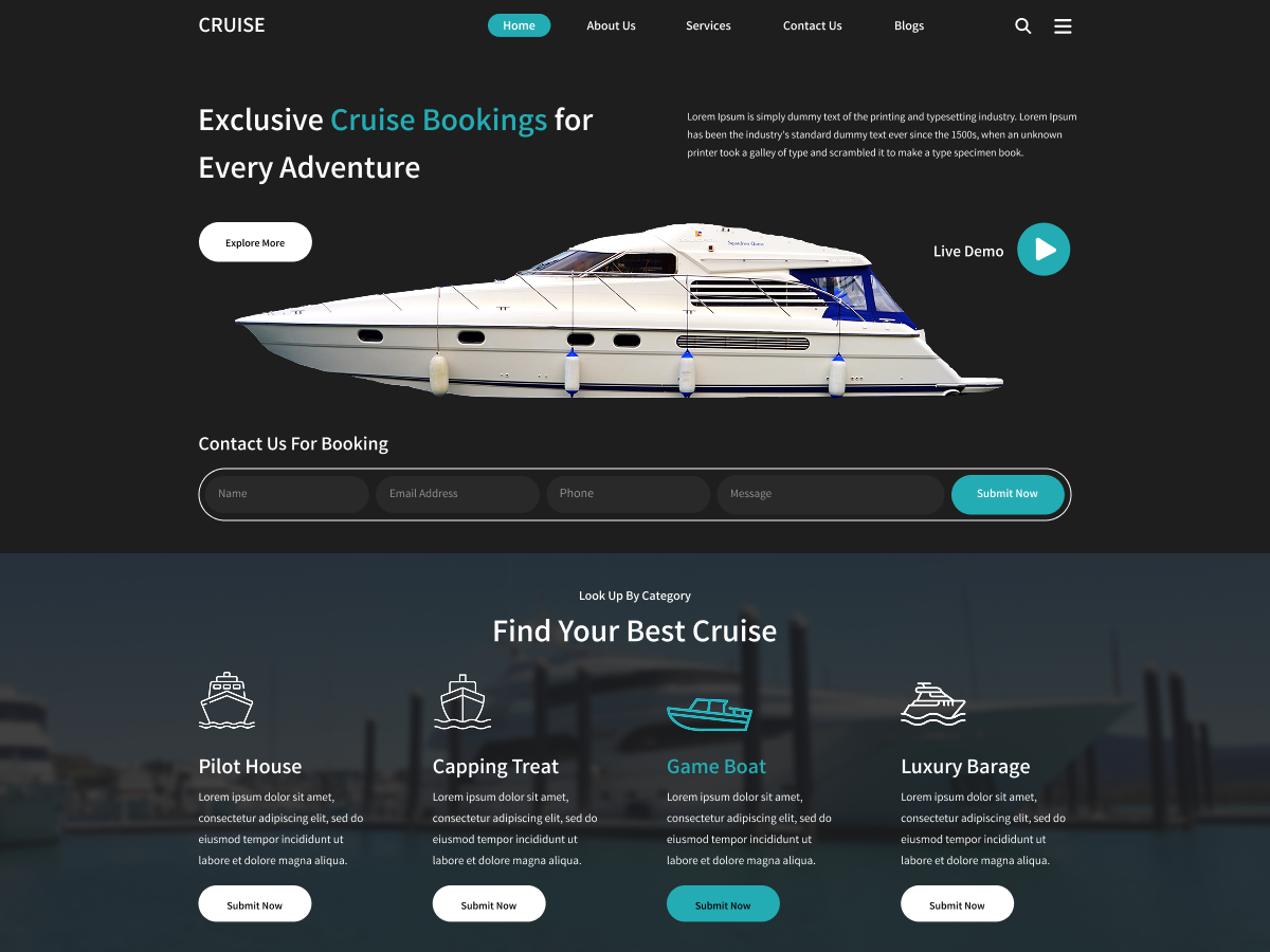 Travel Cruise WordPress Theme