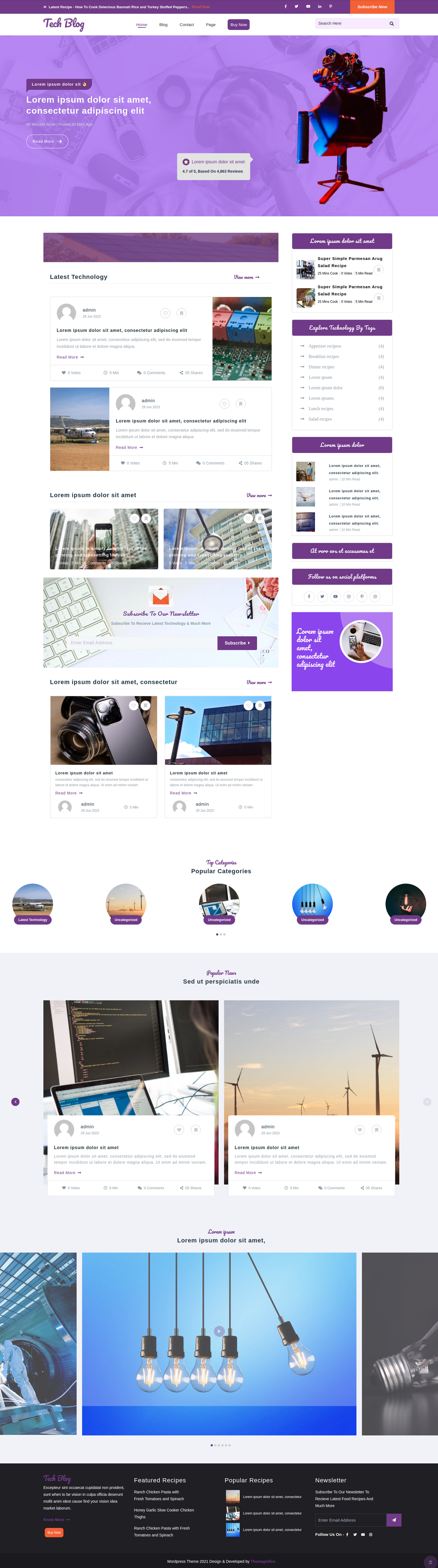Tech Blog WordPress Theme