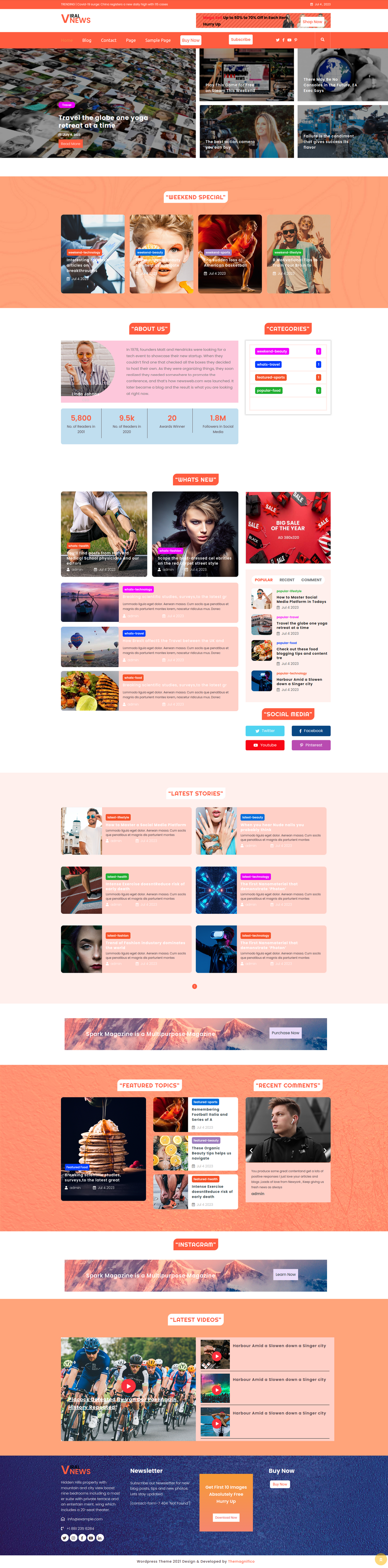 Viral News WordPress Theme