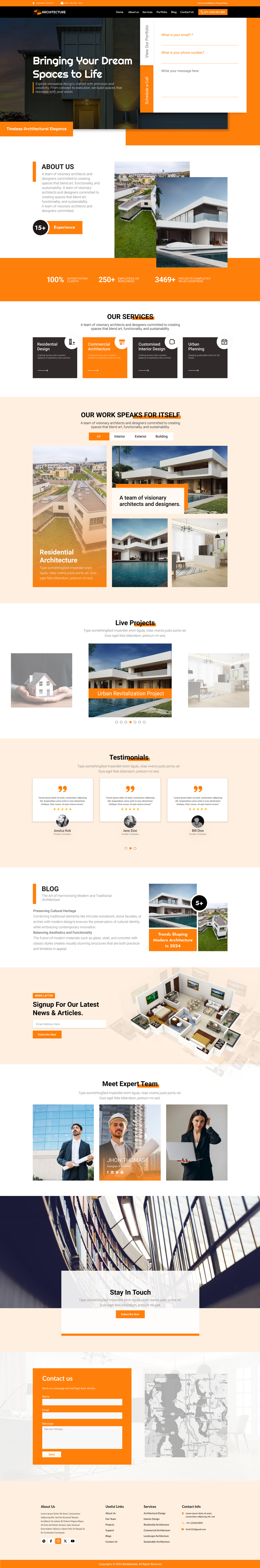 Architect Design WordPress Theme | Showcase Your Work