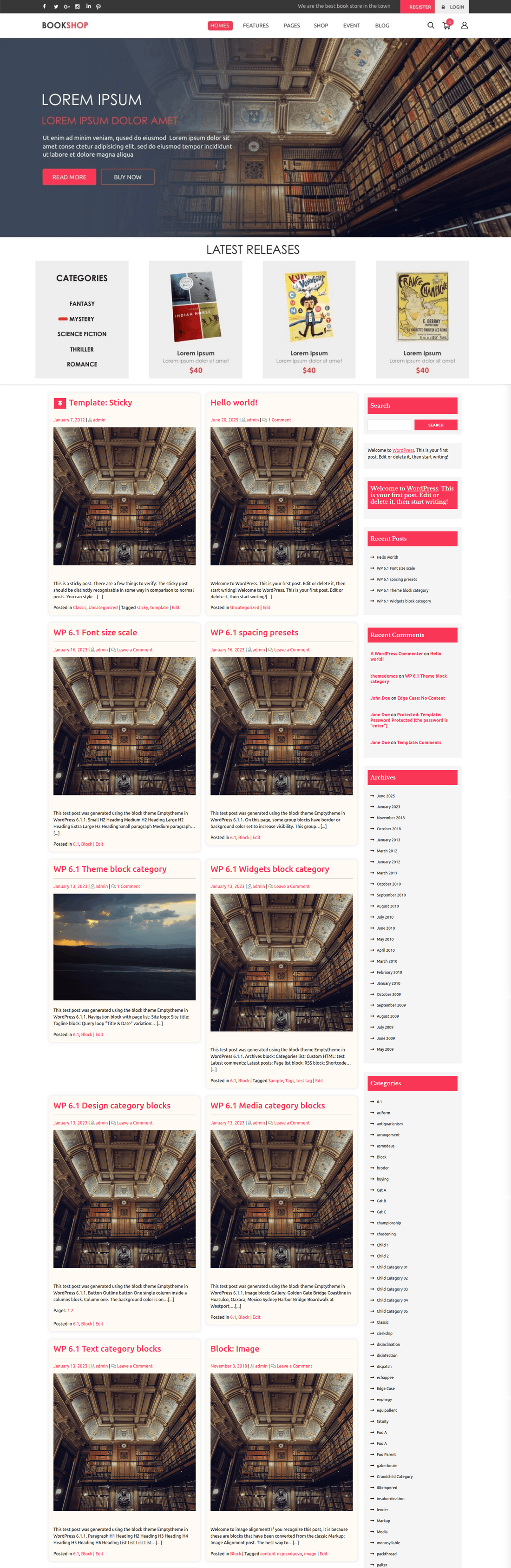 Author Book Publisher Theme for Writers & Publishers