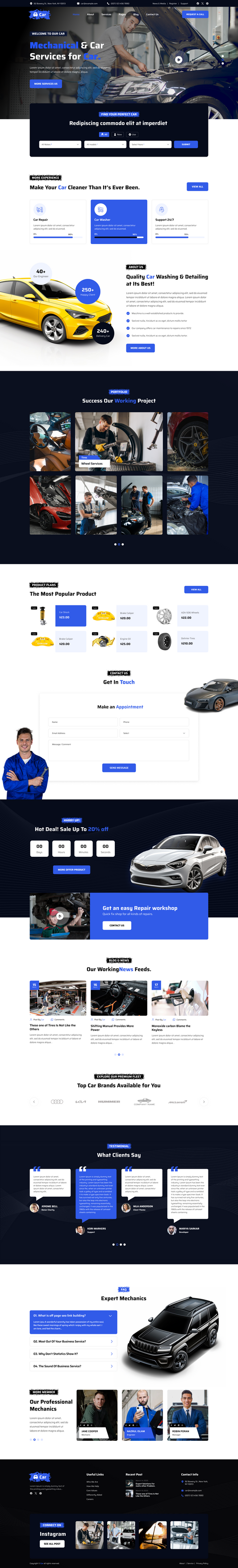 Auto Detailing WordPress Theme