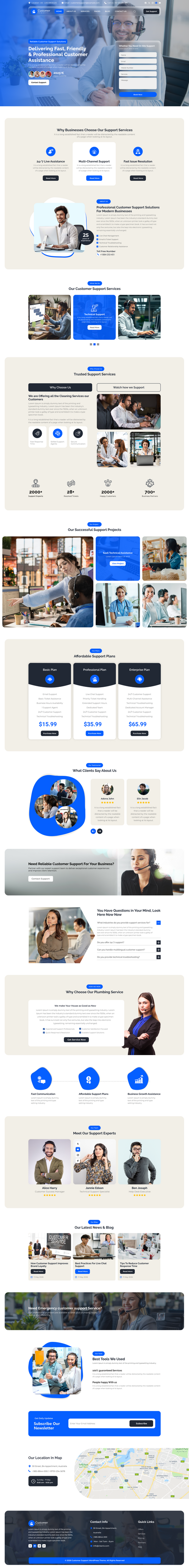 Customer Support WordPress Theme