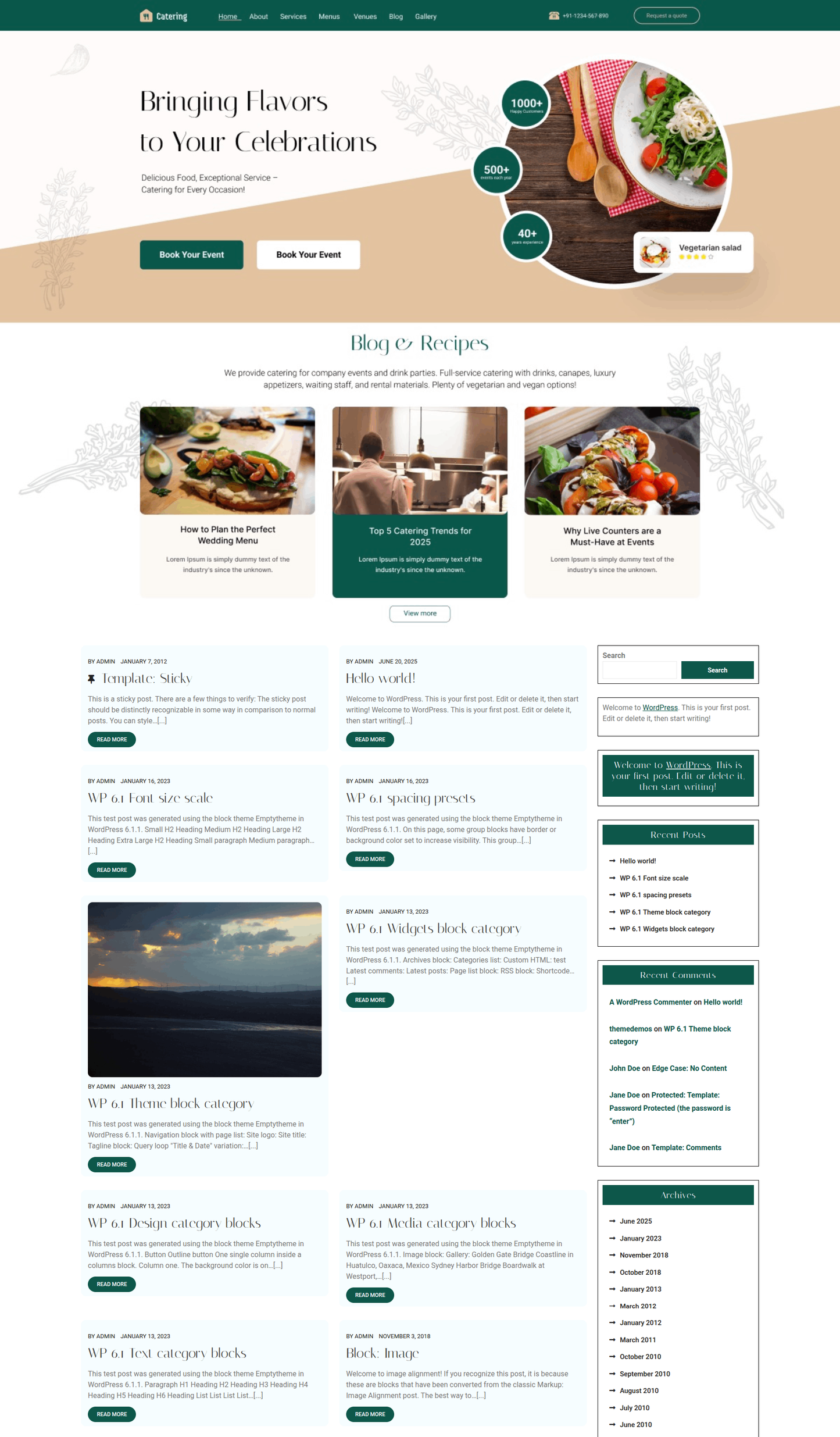 Event Dining Catering