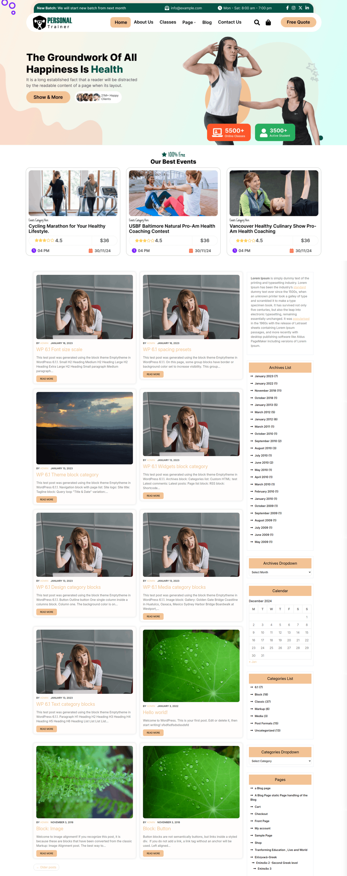 Free Coach WordPress Theme : Ideal for Coaching Services