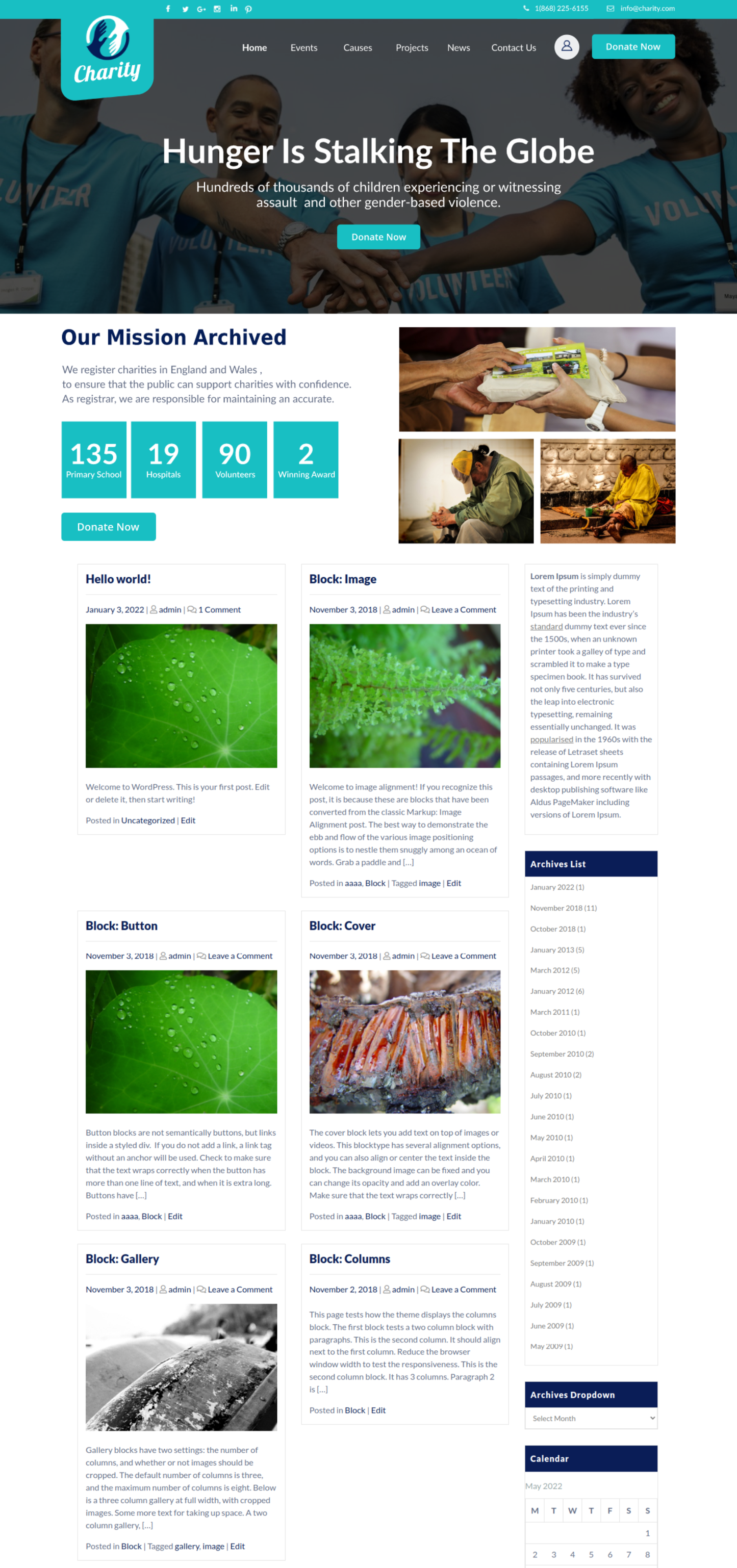 Free Crowdfunding WordPress Theme
