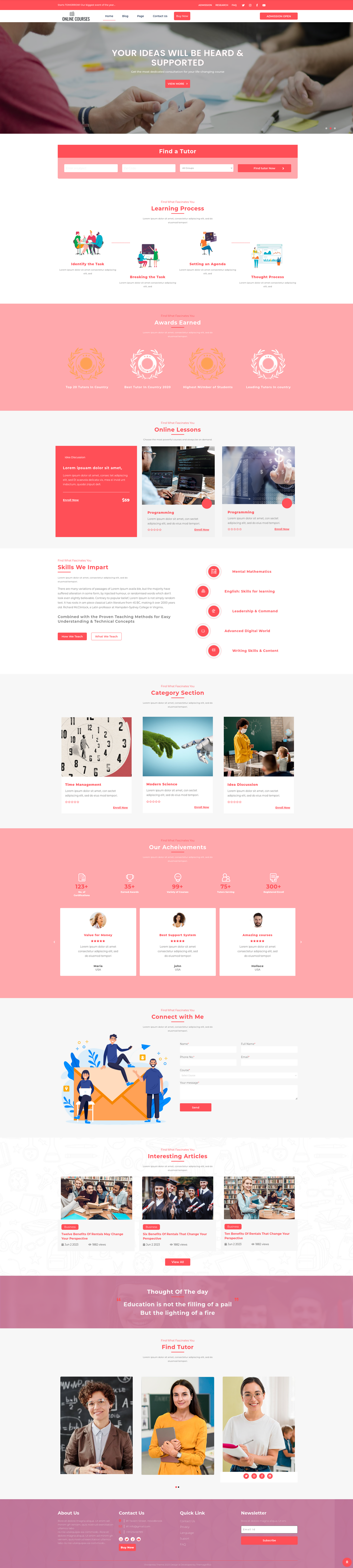 Online Courses WordPress Theme