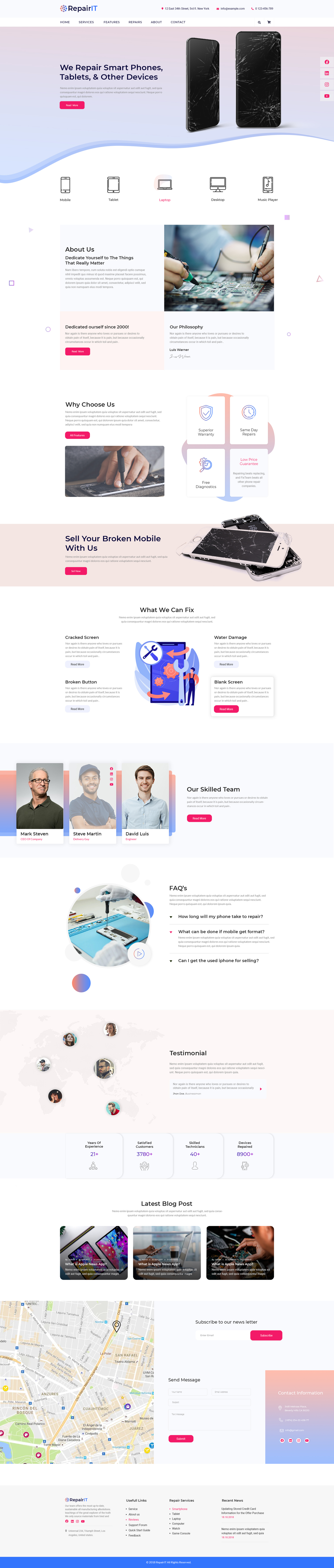 Phone Repair WordPress Theme