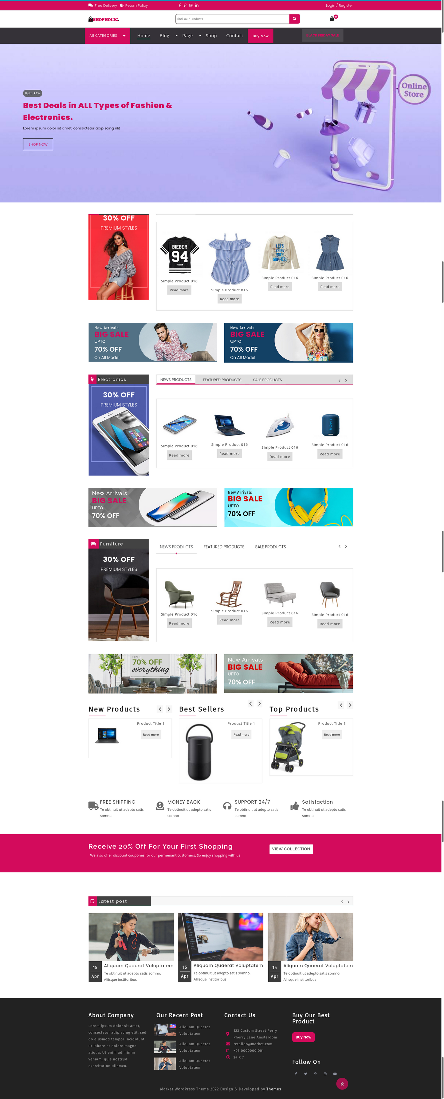 Market WordPress Theme
