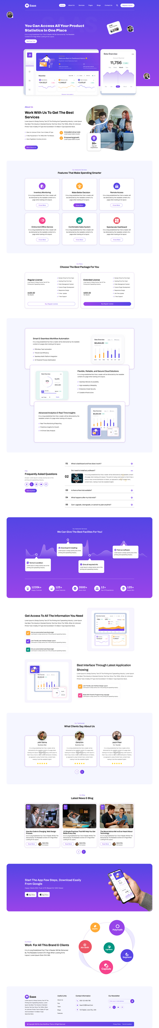 SAAS WordPress Theme