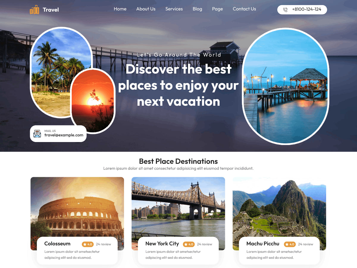 Travel Agency WordPress Theme