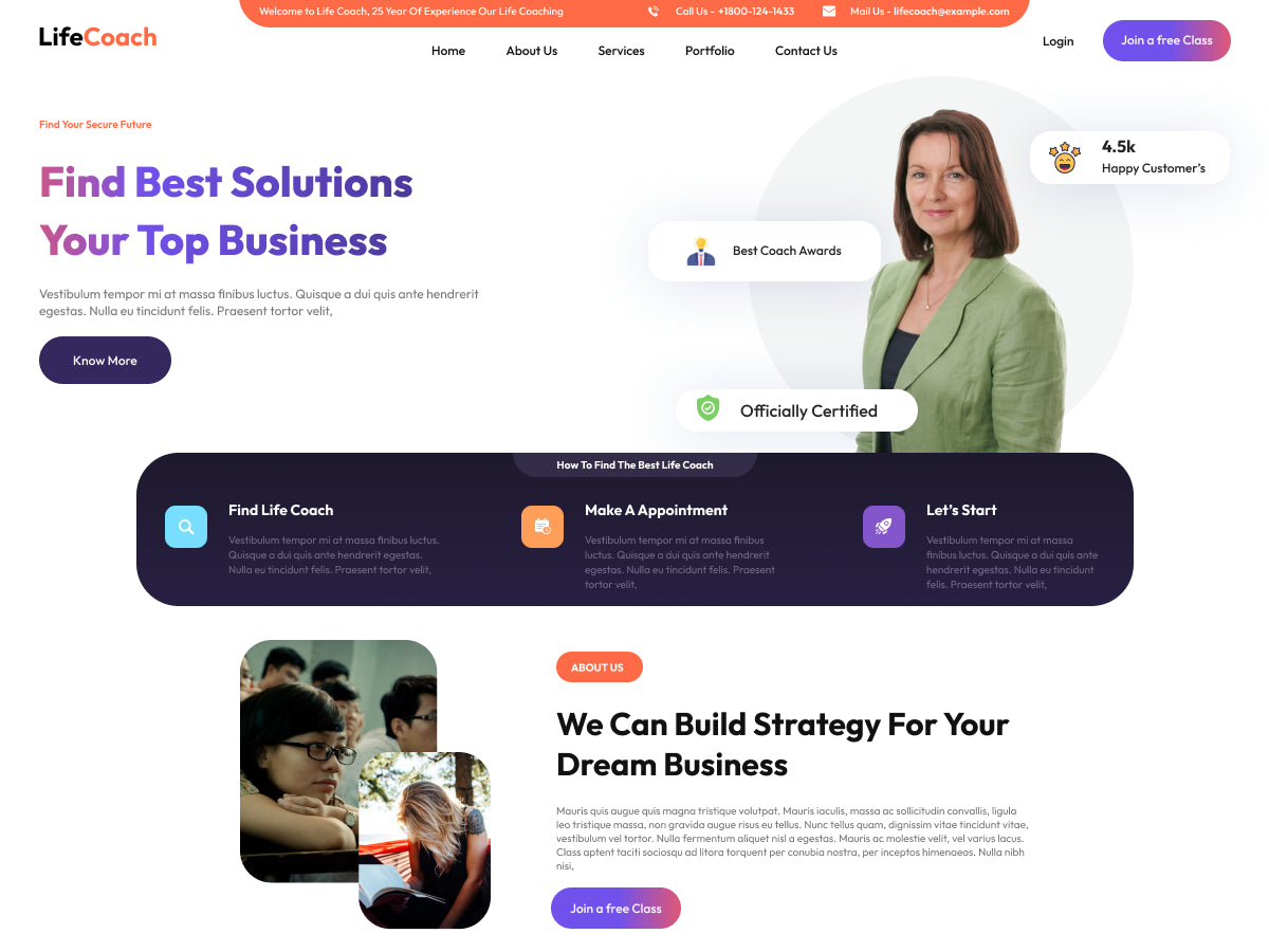 Motivational Speaker WordPress Theme