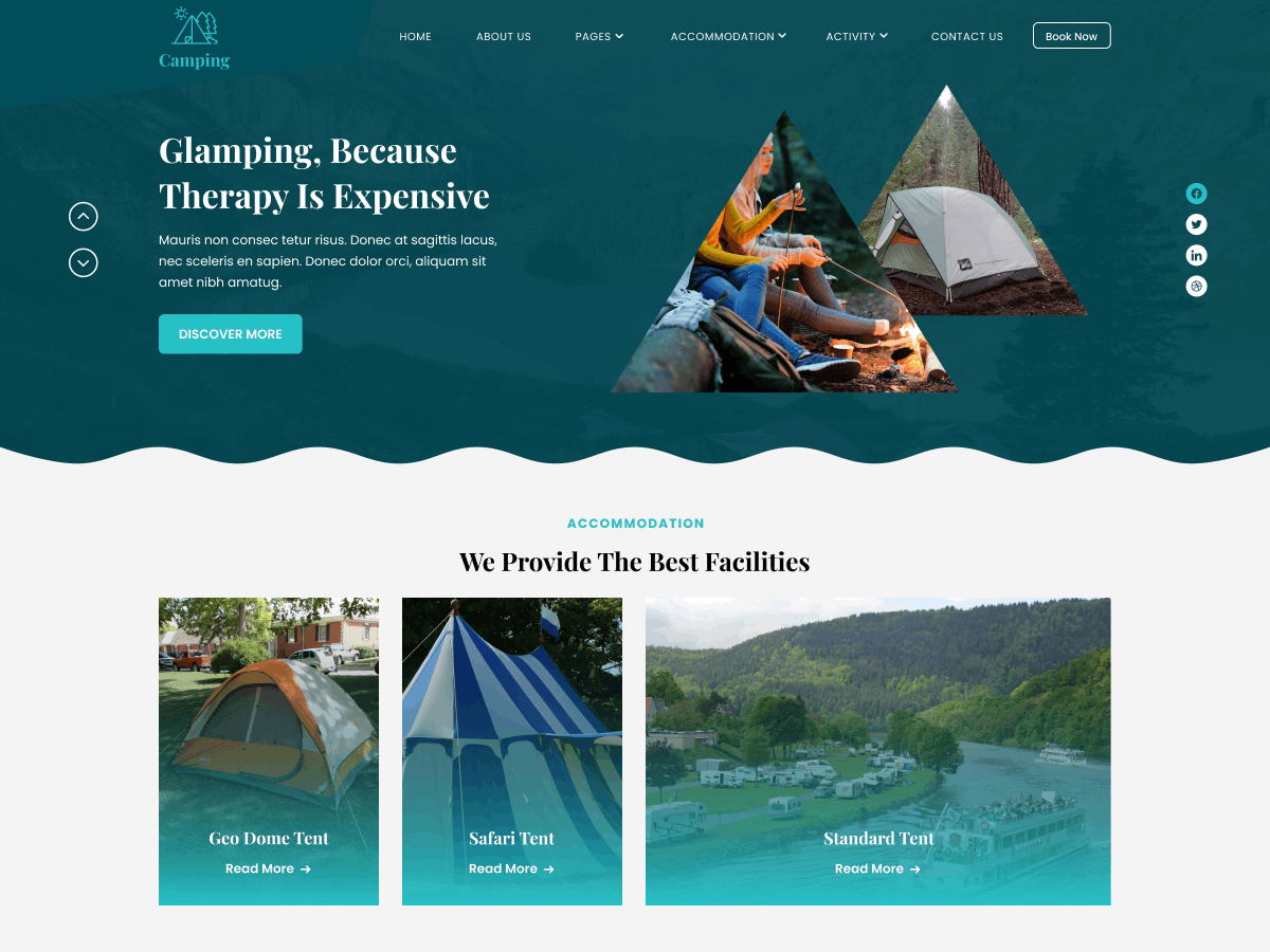 Camping WordPress Theme