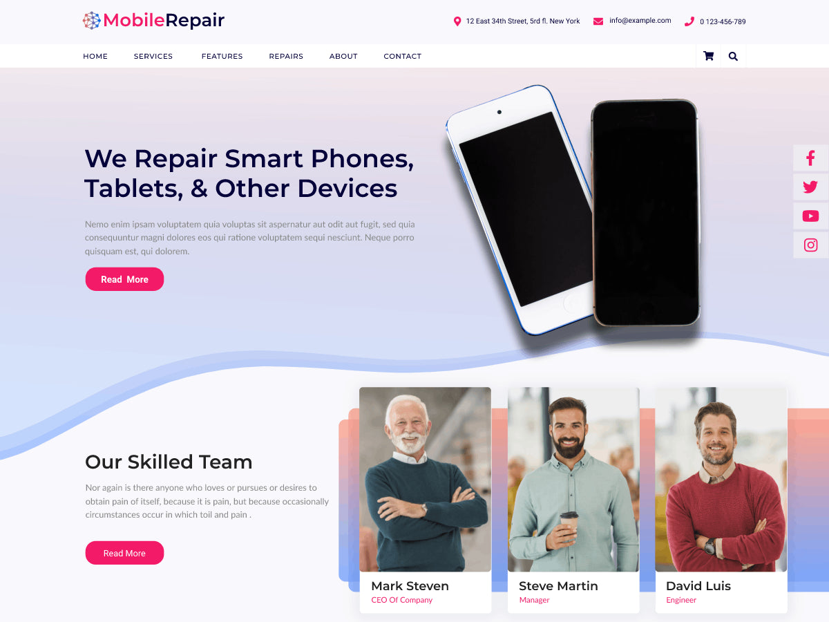 Phone Repair WordPress Theme