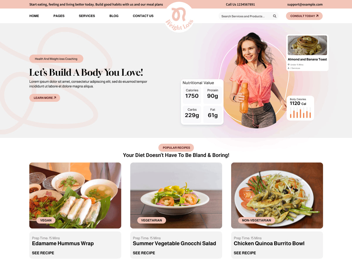 Fitness Trainer WordPress Theme
