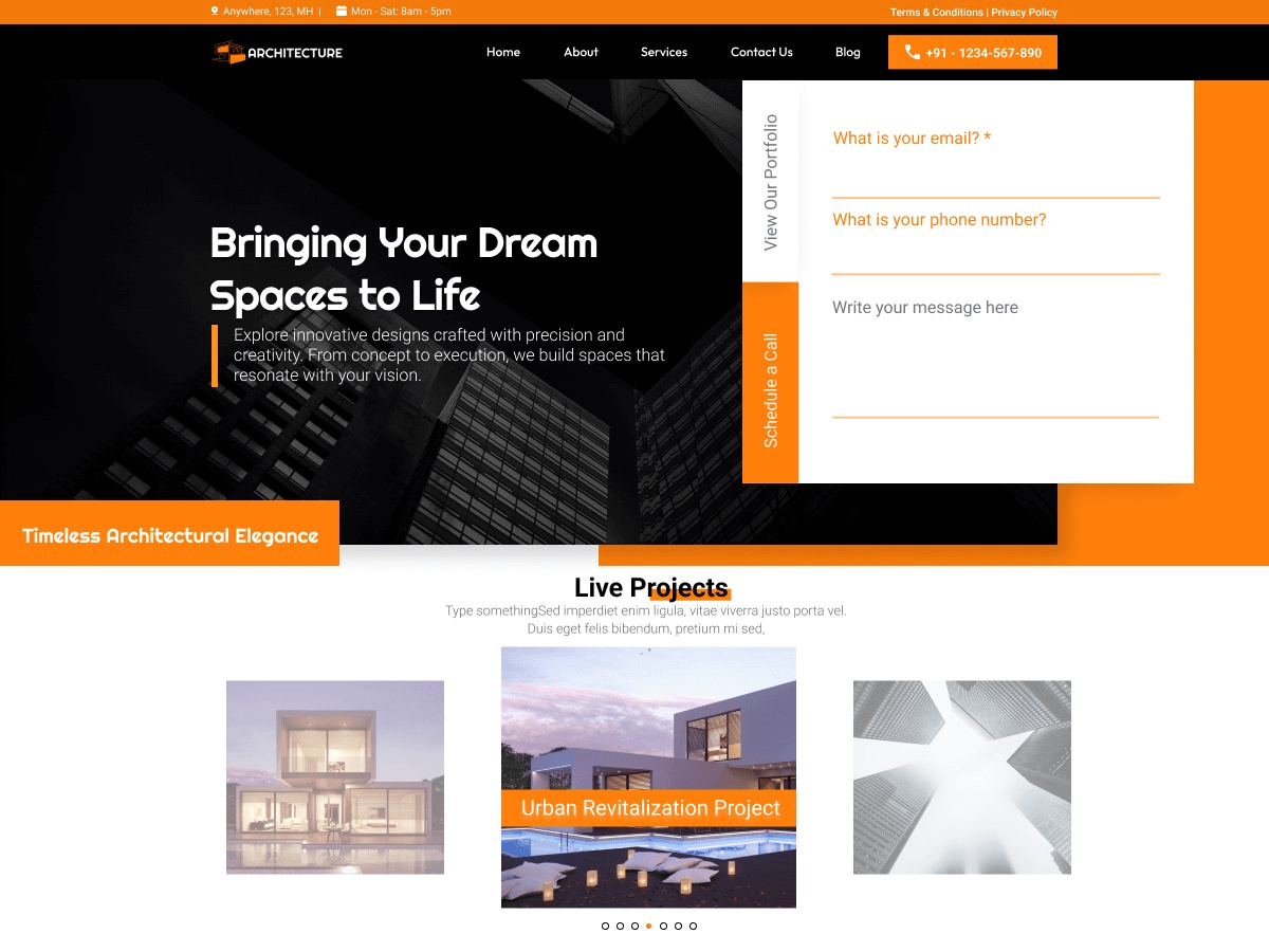 Architect Design WordPress Theme