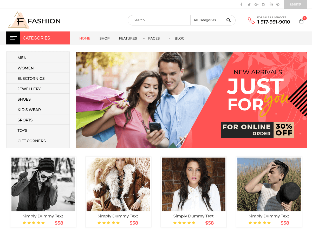 Fashion Store WordPress Theme