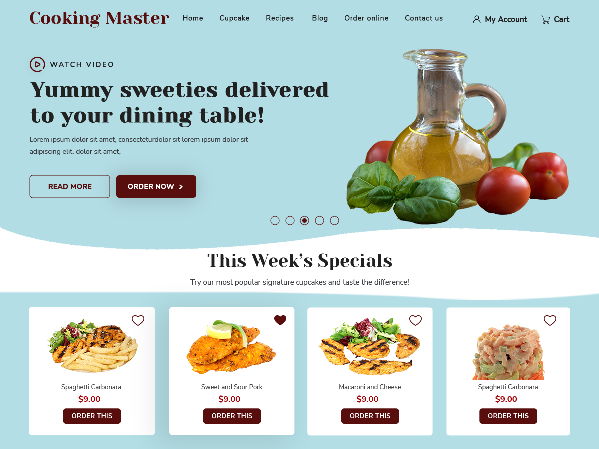 Cooking Master Class WordPress Theme