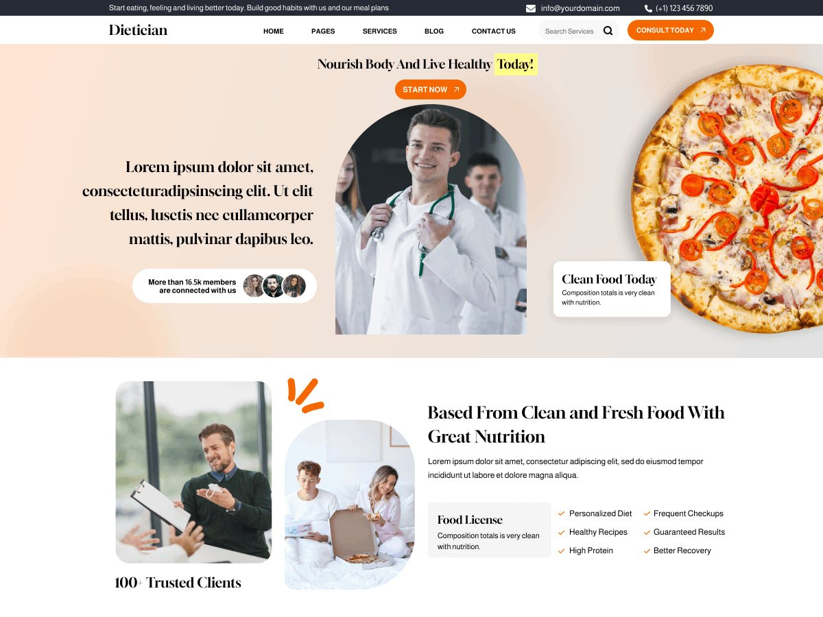 Diet Consultant WordPress Theme