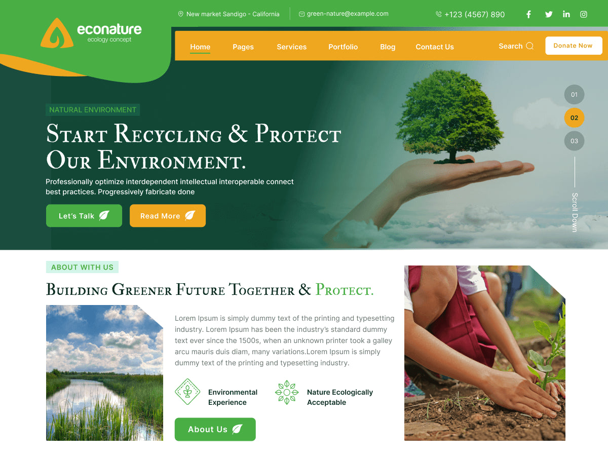 Nature WordPress Theme