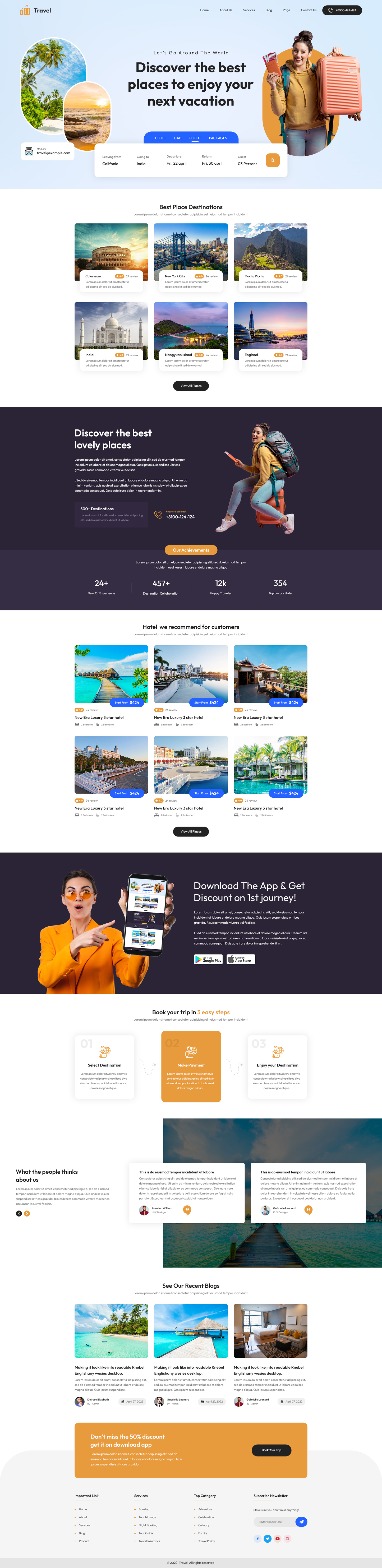 Travel Agency WordPress Theme