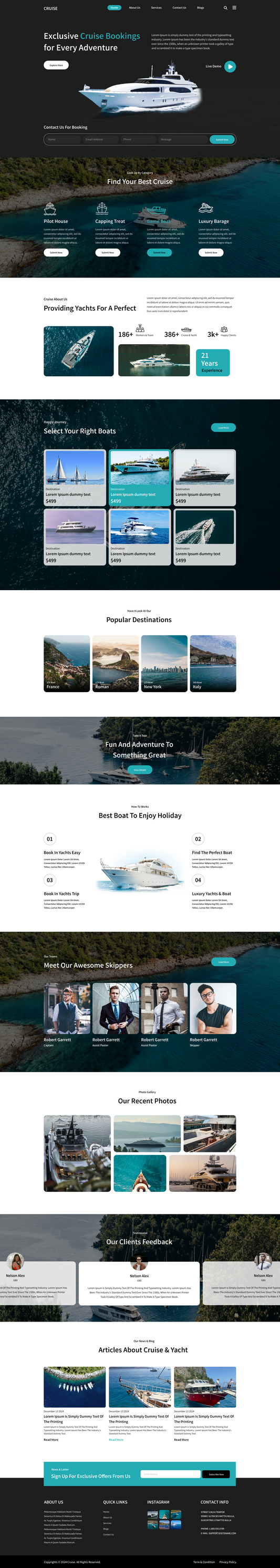 Travel Cruise WordPress Theme